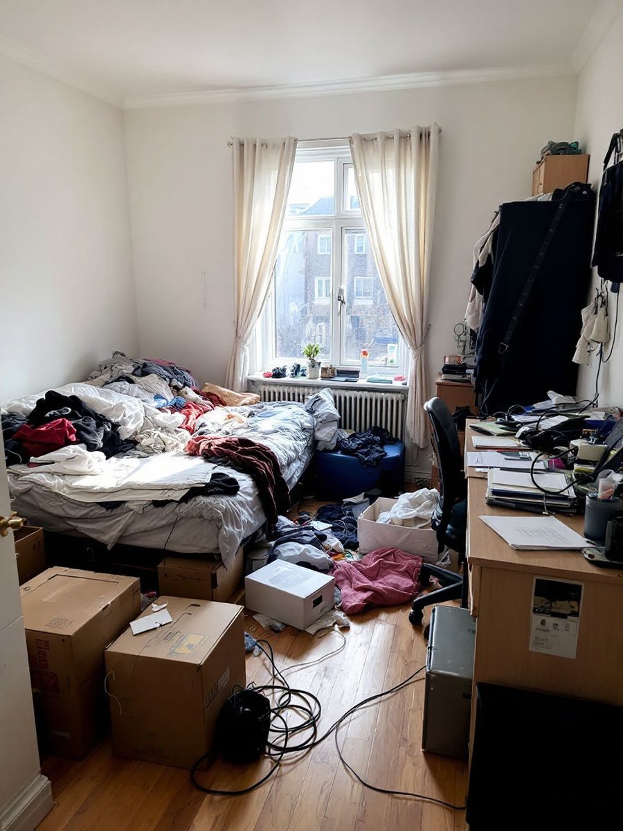 Declutter for a listing (Before)